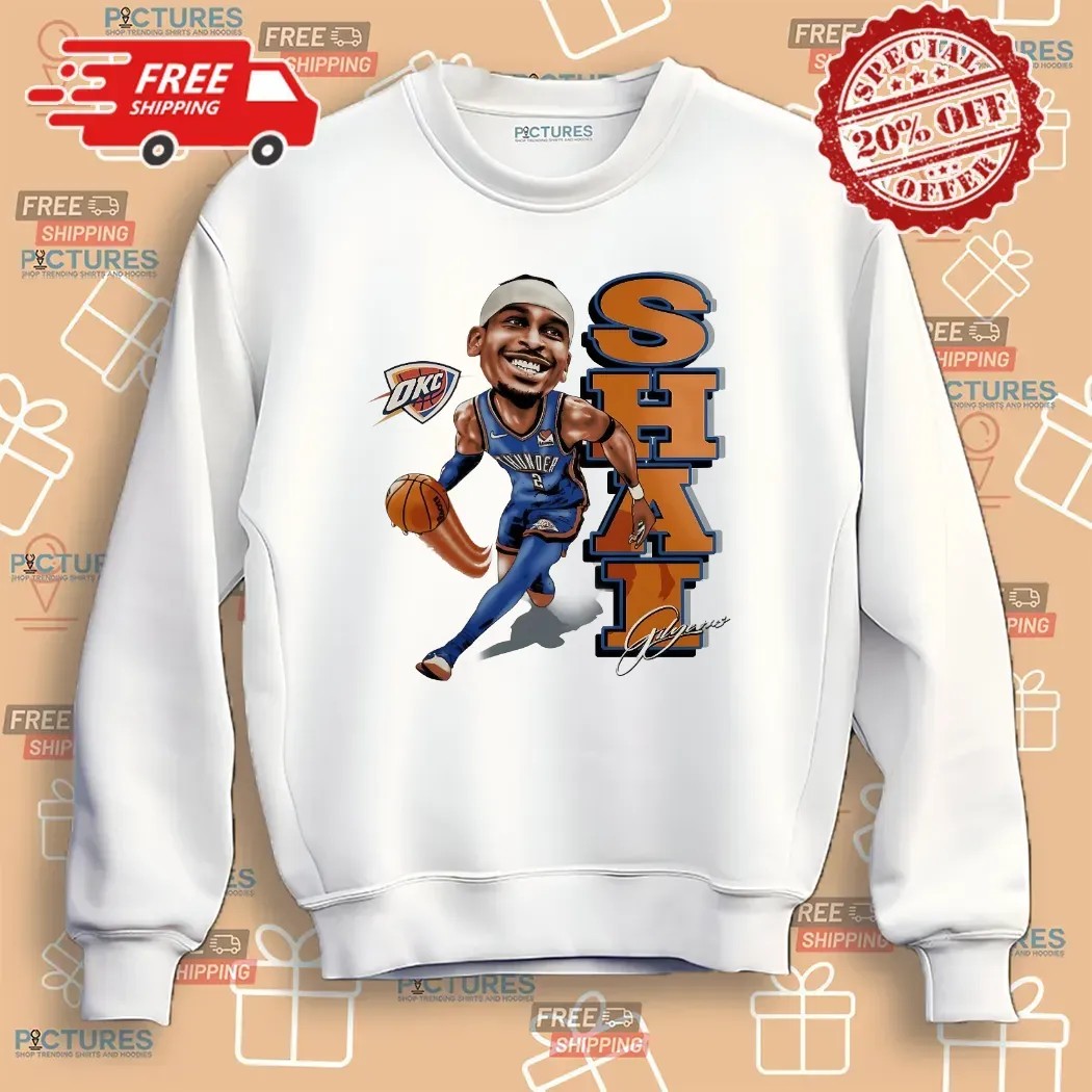 SGA Shai Gilgeous-Alexander Caricature Thunder The 2025 NBA Finals MVP T Shirt