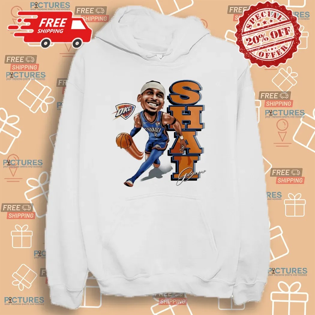 SGA Shai Gilgeous-Alexander Caricature Thunder The 2025 NBA Finals MVP T Shirt