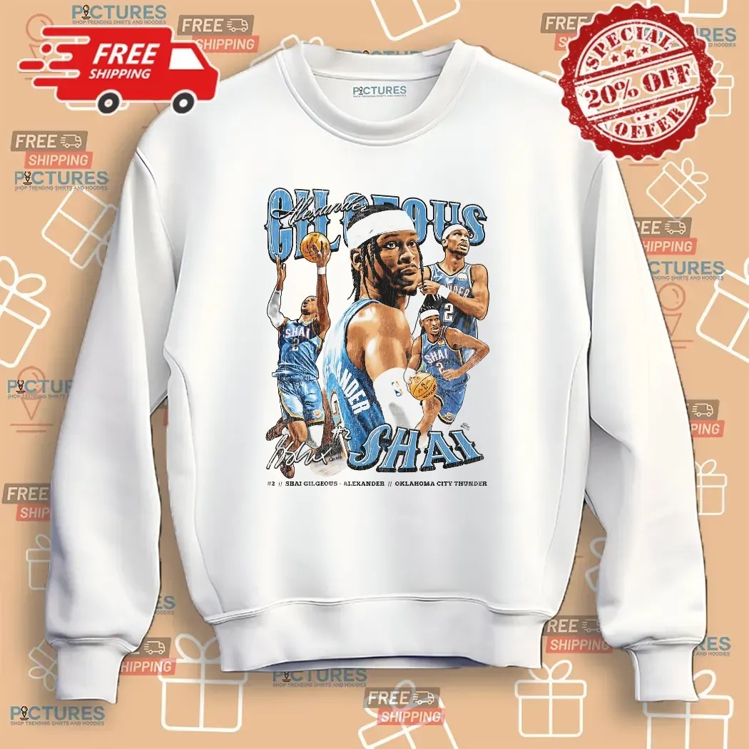SGA Shai Gilgeous-Alexander Oklahoma City Thunder Vintage Bootleg T Shirt