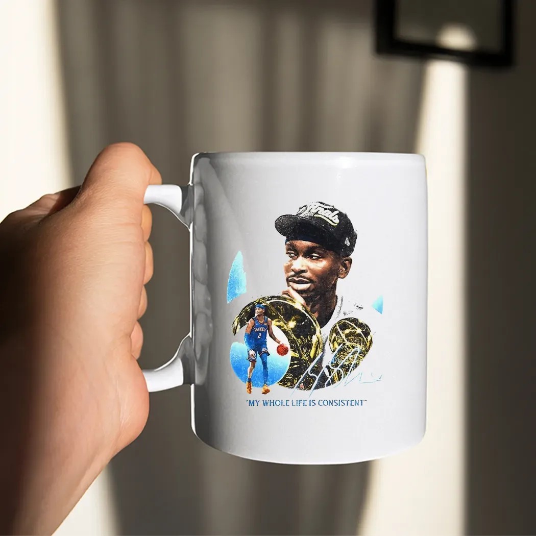 SGA Shai Gilgeous-alexander OKC My Whole Life Is Consitent Signature The 2025 NBA Finals MVP T Shirt