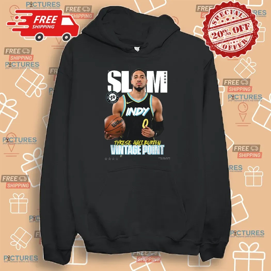 SLAM Cover Tyrese Haliburton NBA Playoff All-Star Vol 4 Vintage Point T Shirt