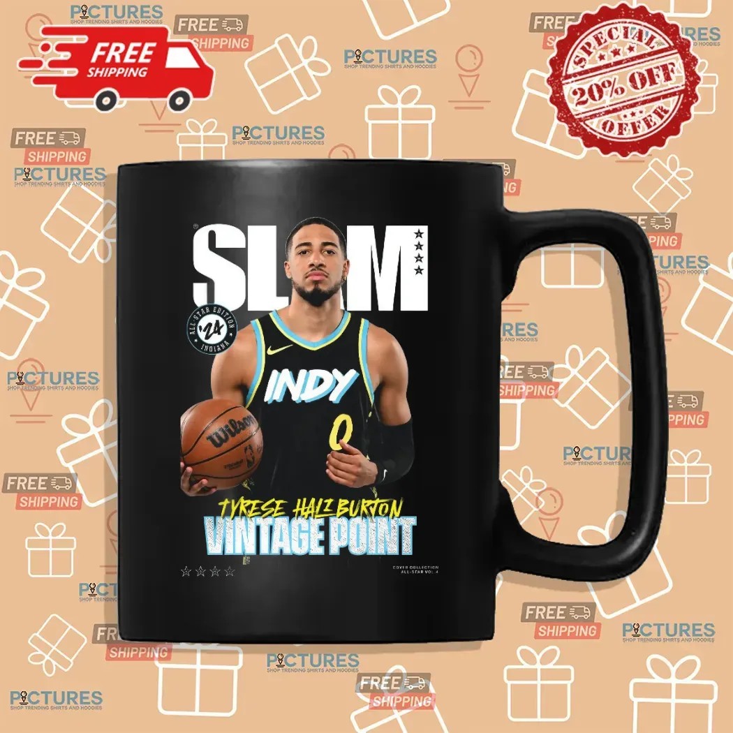 SLAM Cover Tyrese Haliburton NBA Playoff All-Star Vol 4 Vintage Point T Shirt