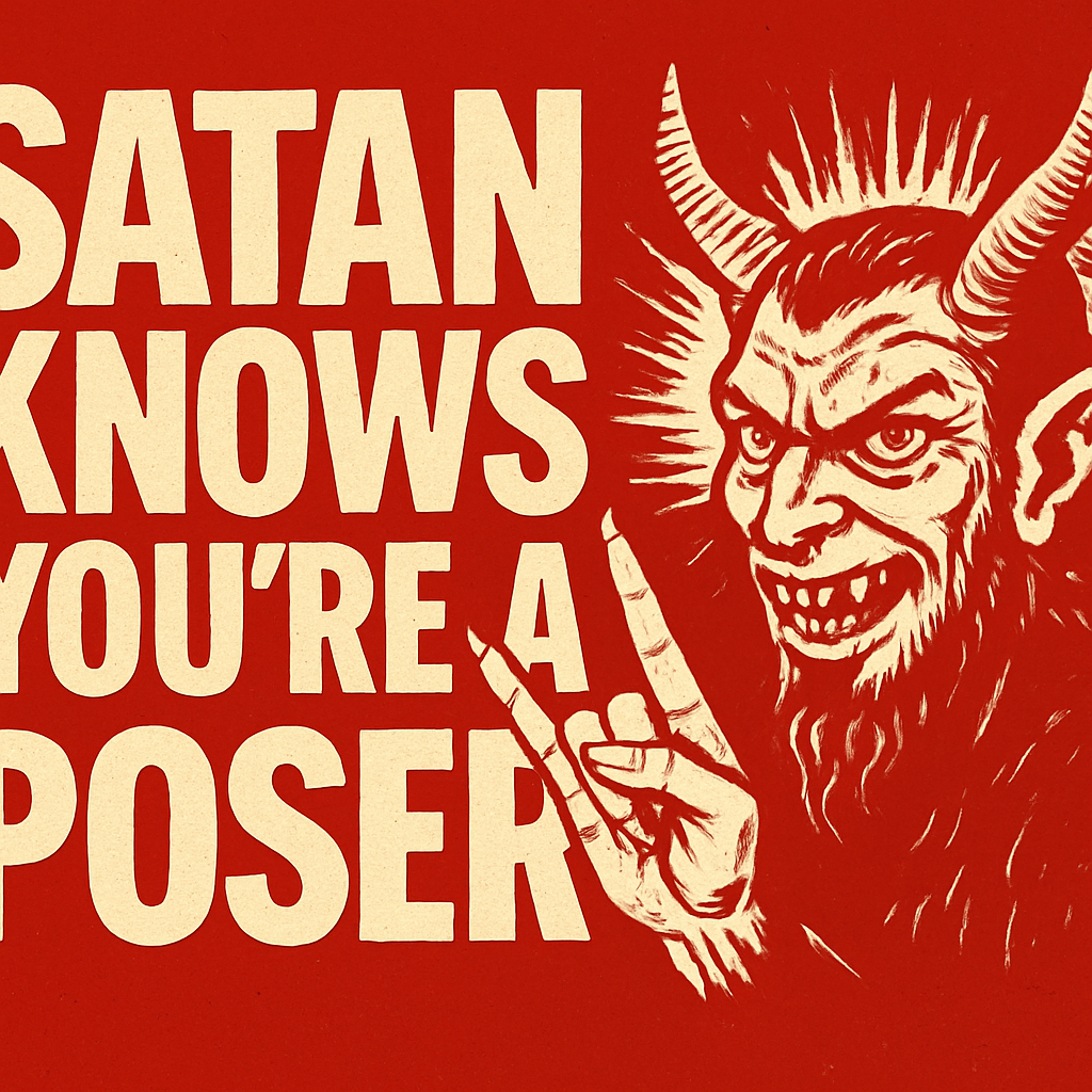 Satan Knows You're A Poser Shirt
