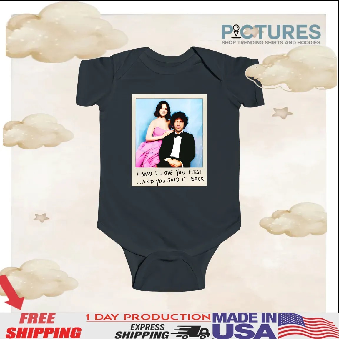 Selena Gomez And You Said It Back Love Polaroid T Shirt