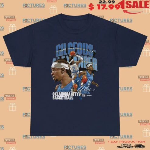 Shai Gilgeous-alexander Oklahoma City Basketball Graphic Bootleg T Shirt