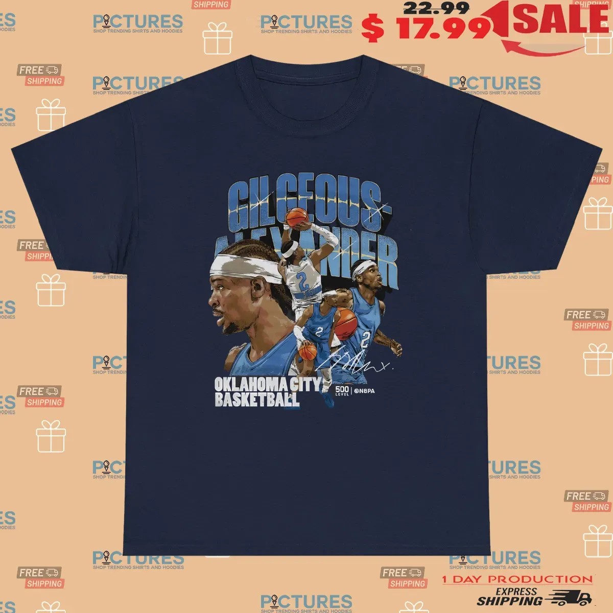 Shai Gilgeous-alexander Oklahoma City Basketball Graphic Bootleg T Shirt