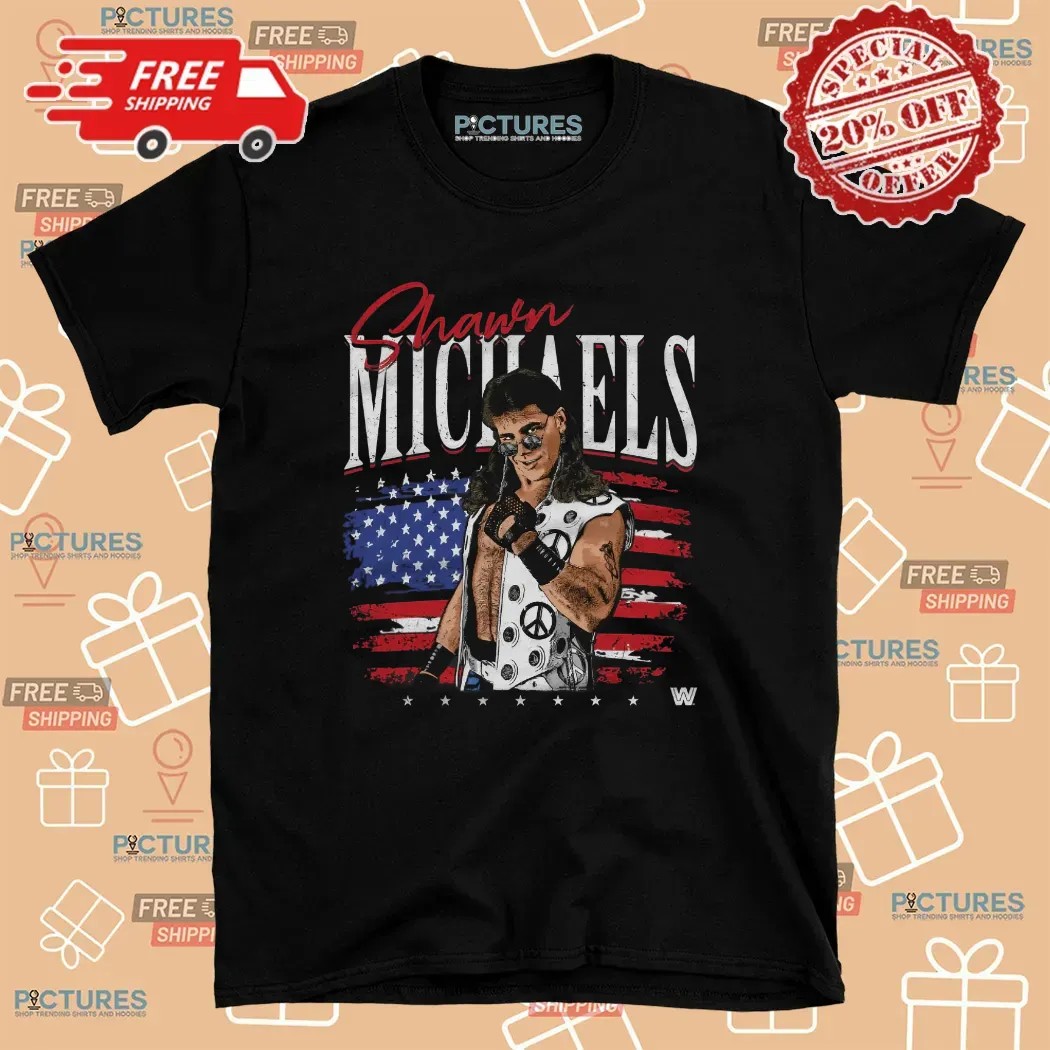 Shawn Michaels American Flag T Shirt