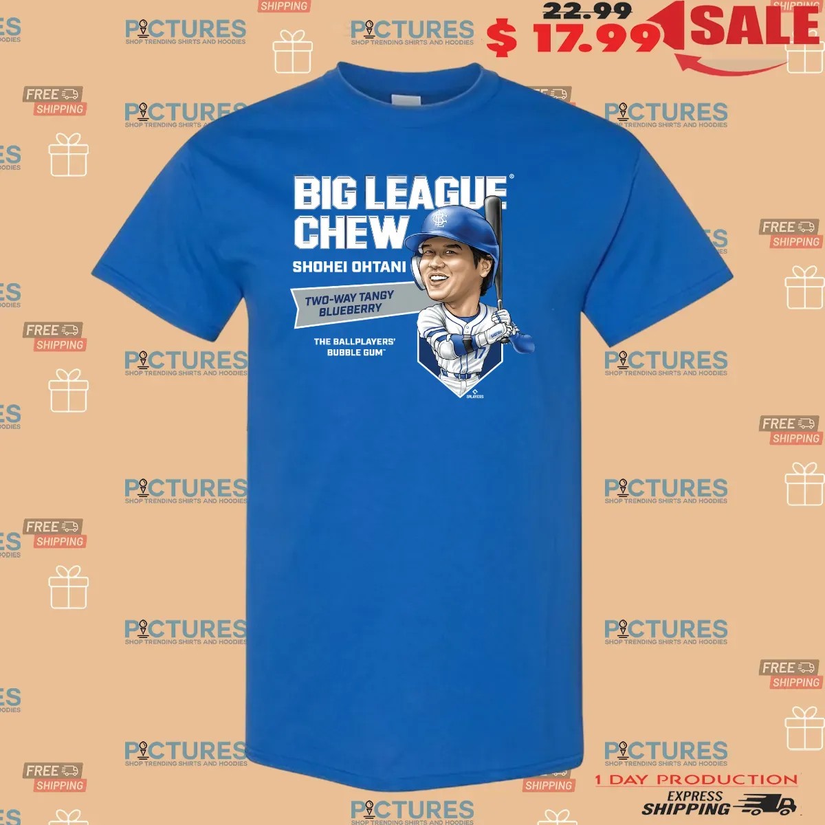 Shohei Ohtani Big League Chew Two-way Tangy Blueberry The Ballplayers’ Bubble Gum’ T Shirt