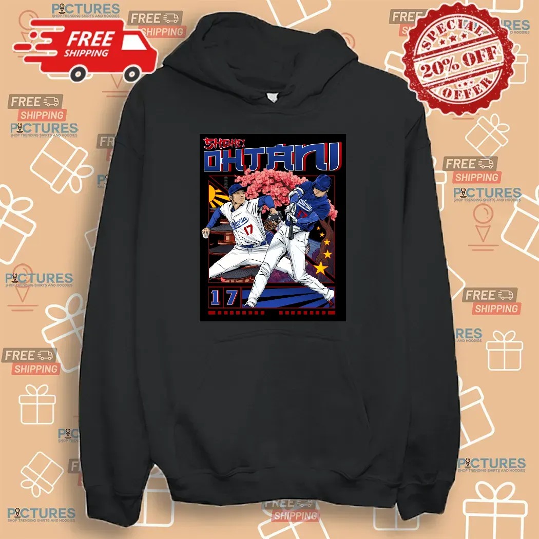 Shohei Ohtani Los Angeles Dodgers Baseball Cherry Blossom National League West 2025 Comic Style T Shirt