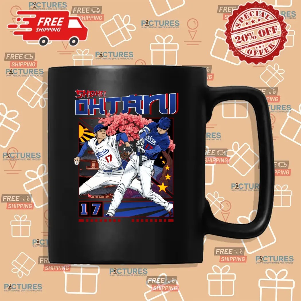 Shohei Ohtani Los Angeles Dodgers Baseball Cherry Blossom National League West 2025 Comic Style T Shirt