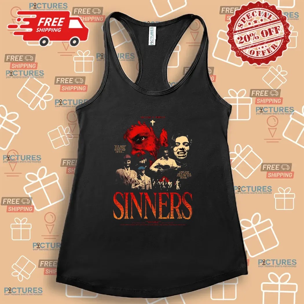 Sinner Michael B Jordan You Keep Dancing With The Devil One Day He's Gonna Follow You Home T Horror Movie T Shirt