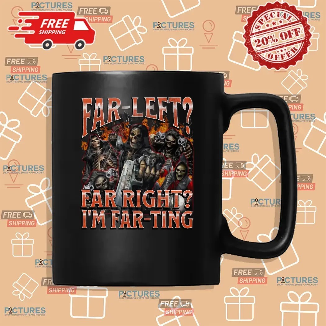 Skeleton Far Left Far Right I'm Farting Meme Bootleg T Shirt