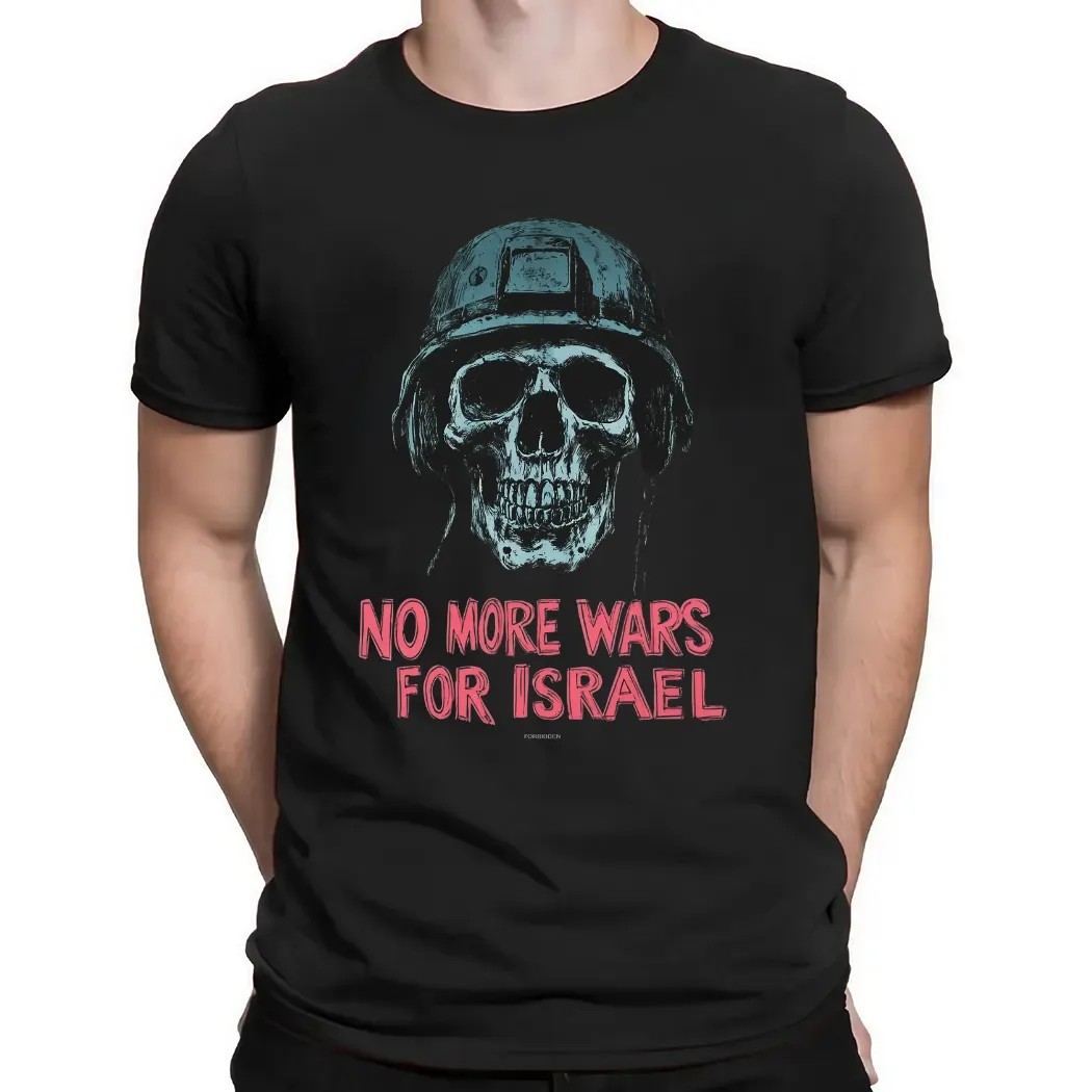Skull Veterrant No More Wars For Israel T Shirt