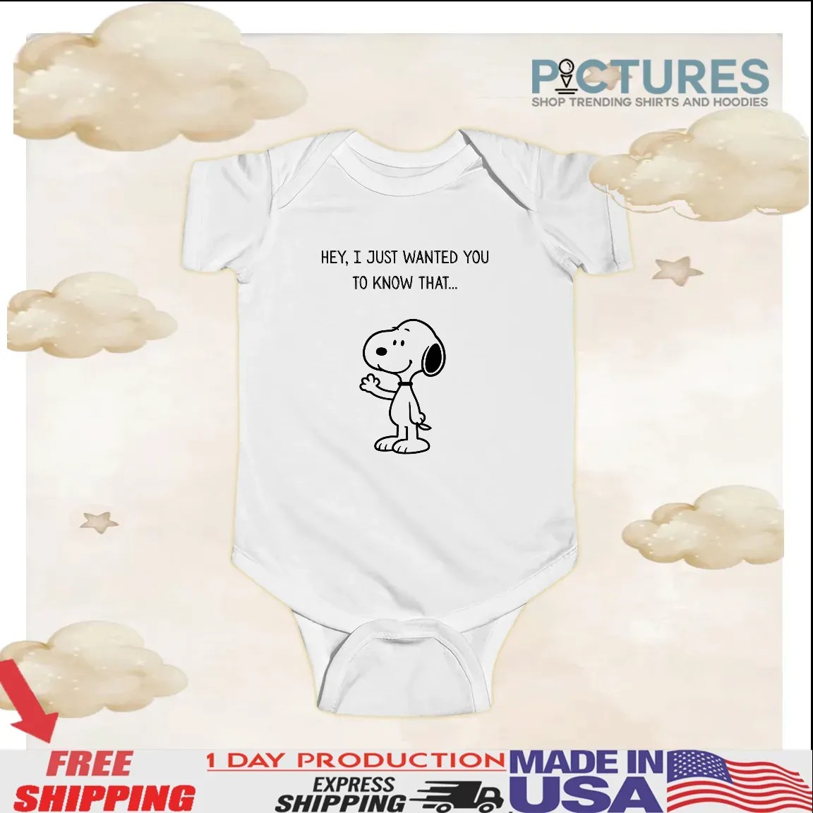 Snoopy The Peanut Hey I Just Wanted You To Know That T Shirt