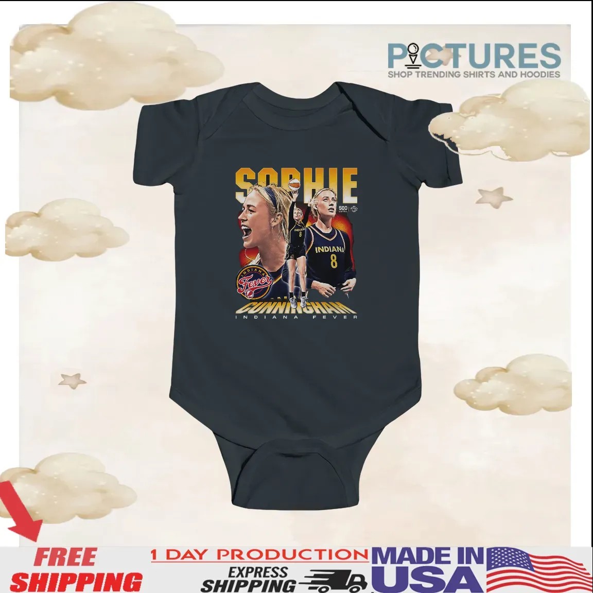 Sophie Cunningham Indiana Fever Vintage Bootleg T Shirt