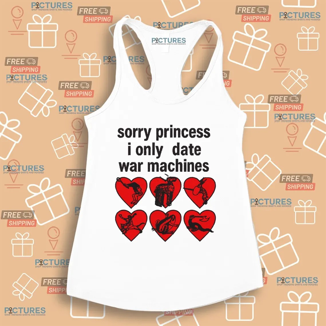 Sorry Princess I Only Date War Machine Graphic T Shirt