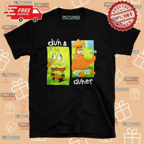 Spongebob Duh & Duher Graphic T Shirt