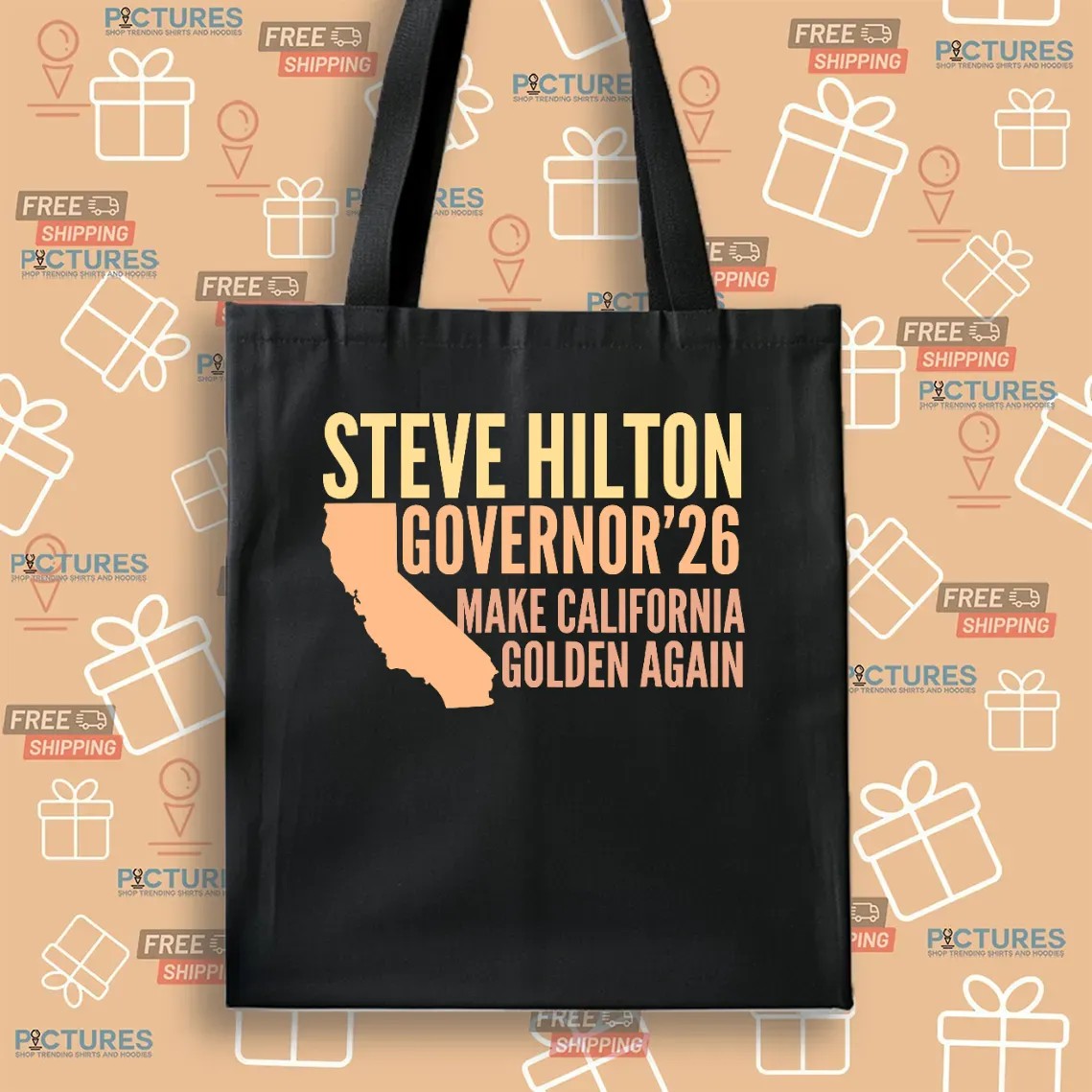 Steve Hilton Governor'26 Make California Golden Again T Shirt