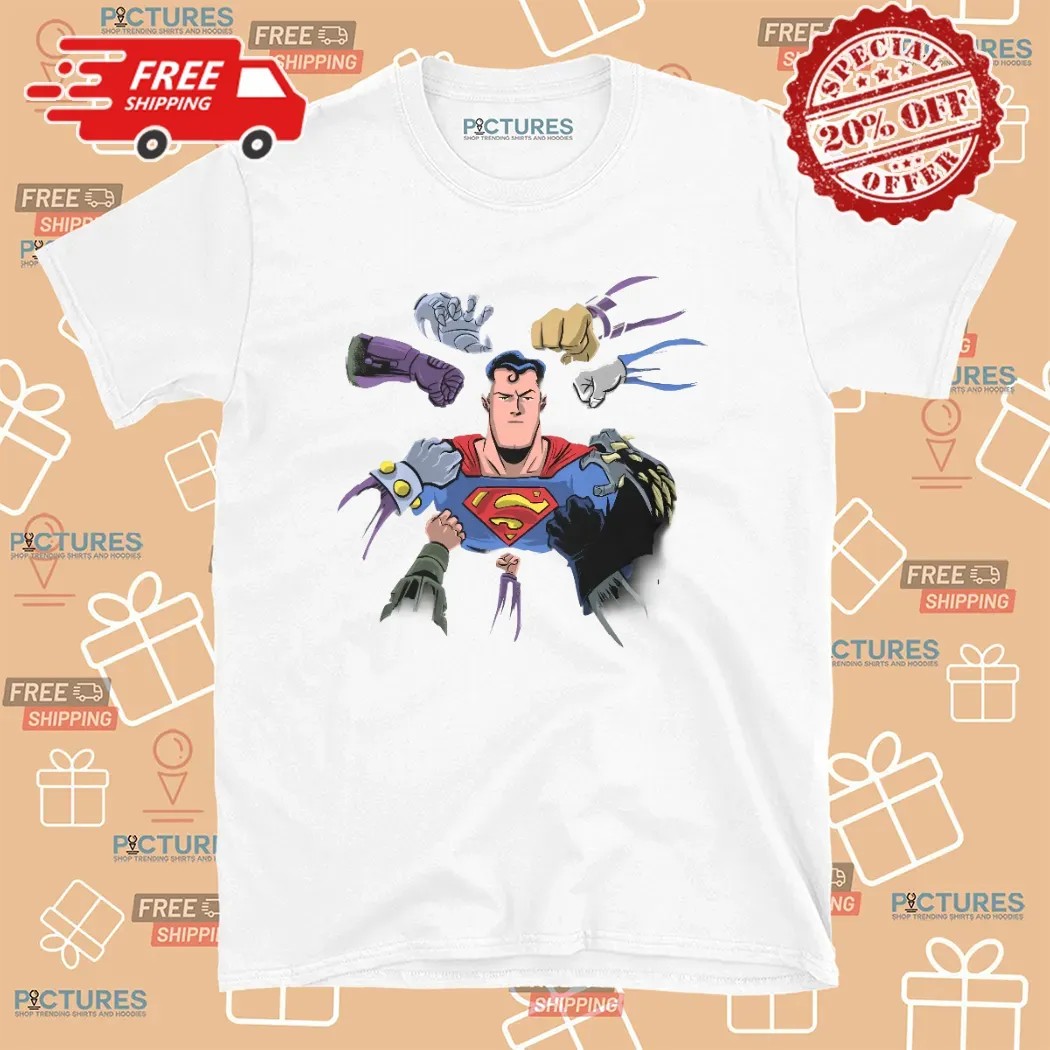 Super Surrounded Superman T Shirt