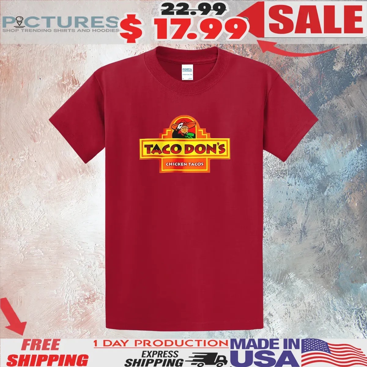 Taco Don’s Chicken Tacos Logo T Shirt