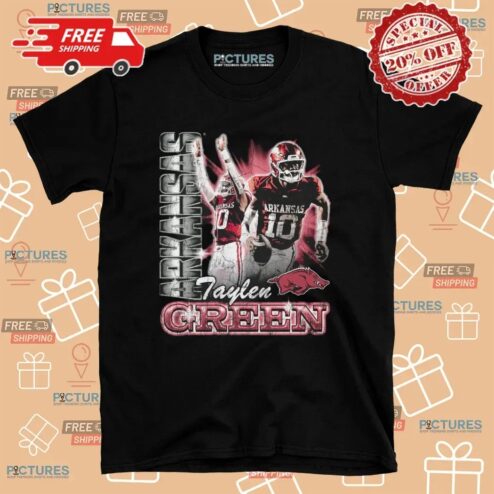 Taylen Green Arkansas Razorbacks Graphic Bootleg T Shirt