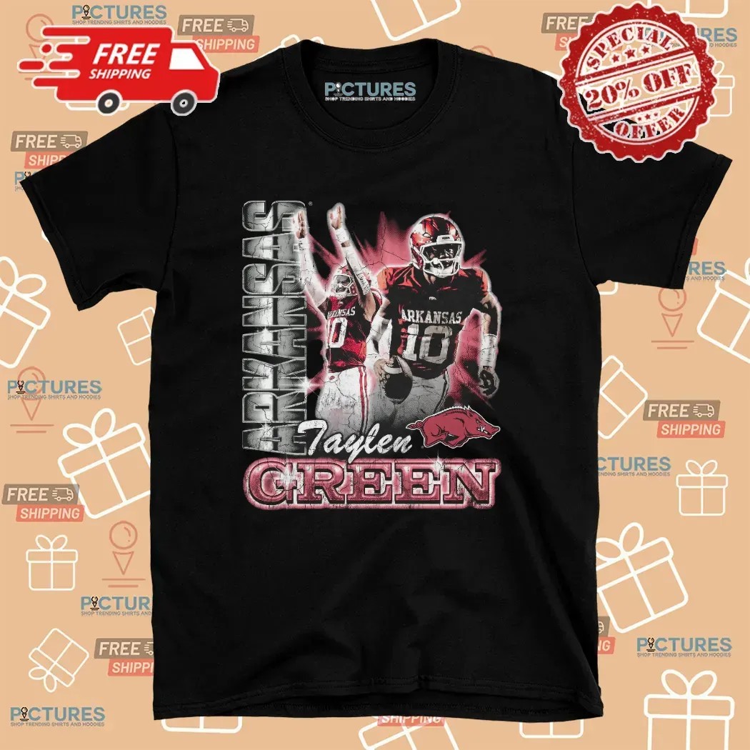 Taylen Green Arkansas Razorbacks Graphic Bootleg T Shirt