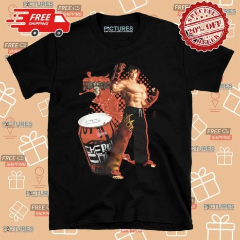 Tekken 3 Jin Kazama Cherry Coke Mashup T Shirt