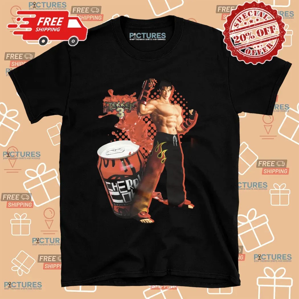Tekken 3 Jin Kazama Cherry Coke Mashup T Shirt
