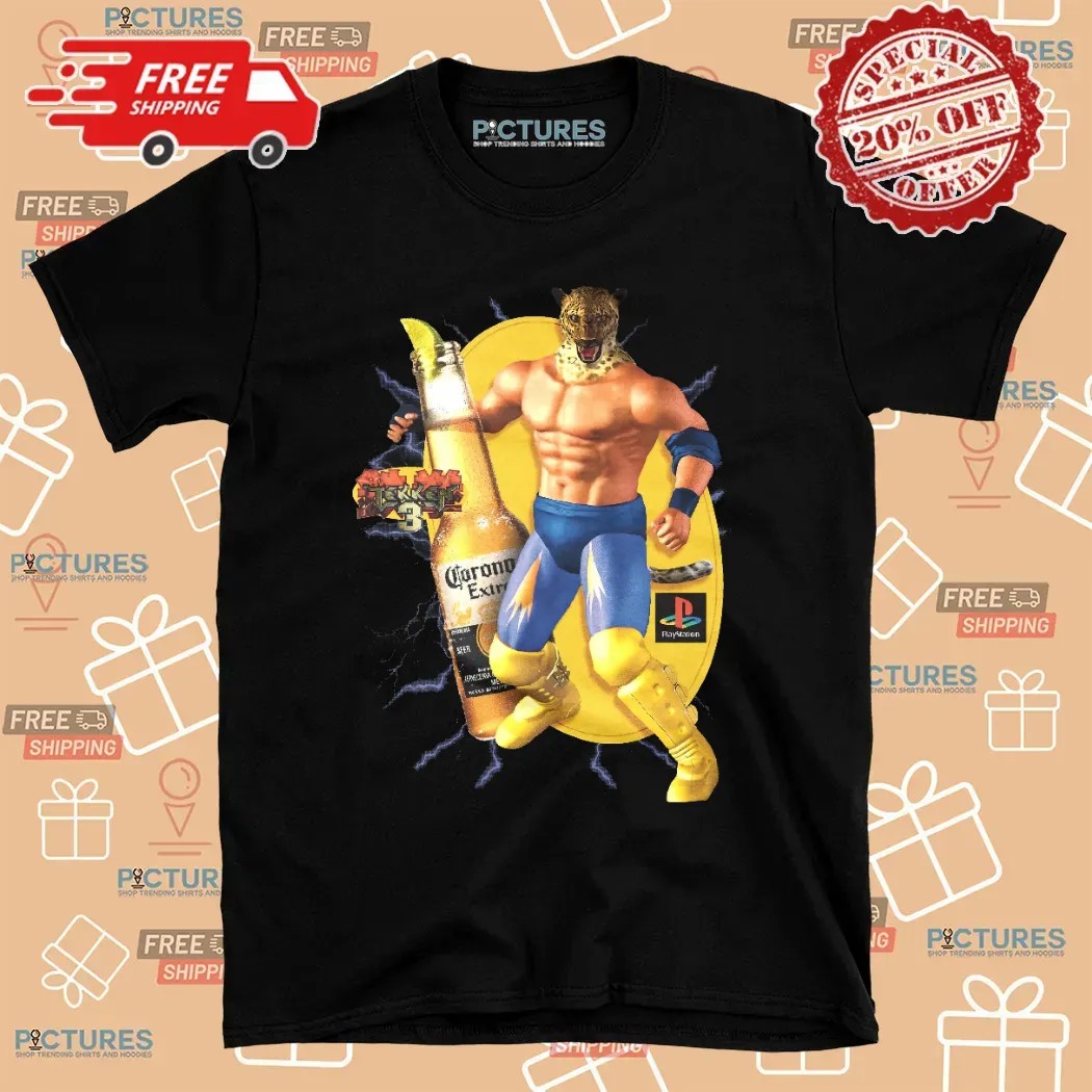 Tekken 3 King Corona Extra Beer Mashup T Shirt