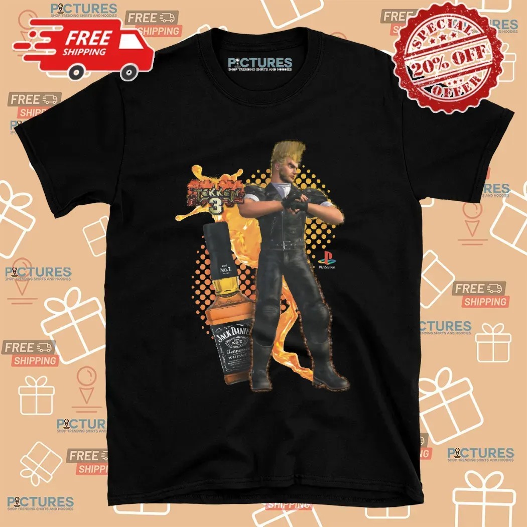 Tekken 3 Paul Phoenix Jack Daniel’s Bootleg T Shirt