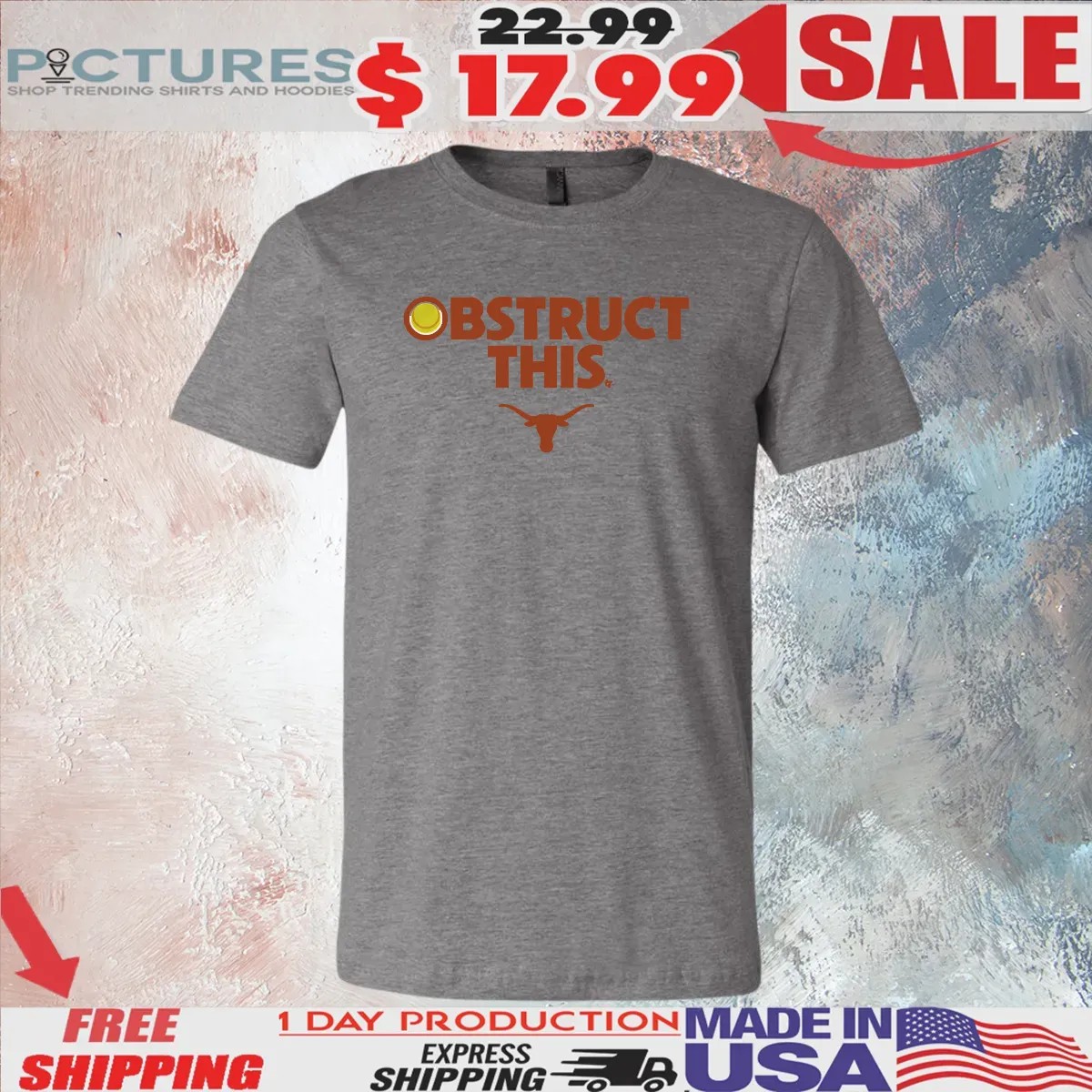 Texas Longhorn Softball Obstruct This T Shirt