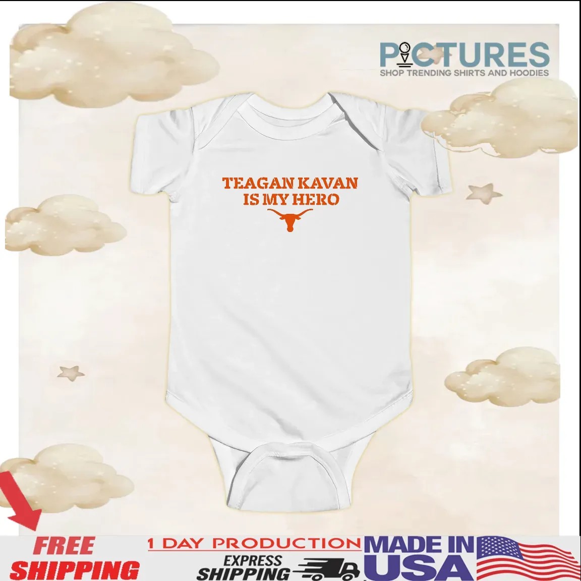 Texas Softball Teagan Kavan is My Hero T Shirt Texas Softball Teagan Kavan is My Hero T Shirt