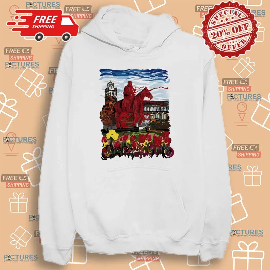 Texas Tech Wrapped Will Rogers Masked Rider Campus Scene T Shirt