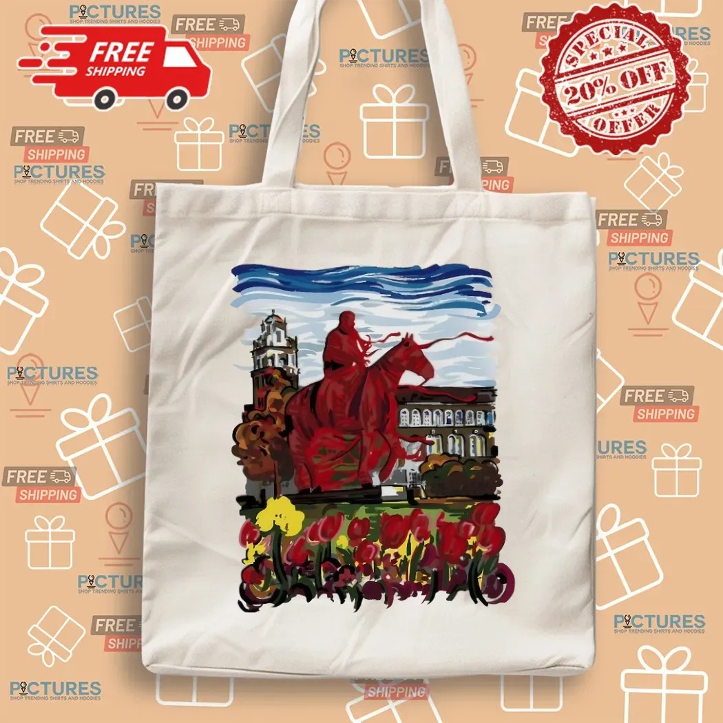 Texas Tech Wrapped Will Rogers Masked Rider Campus Scene T Shirt
