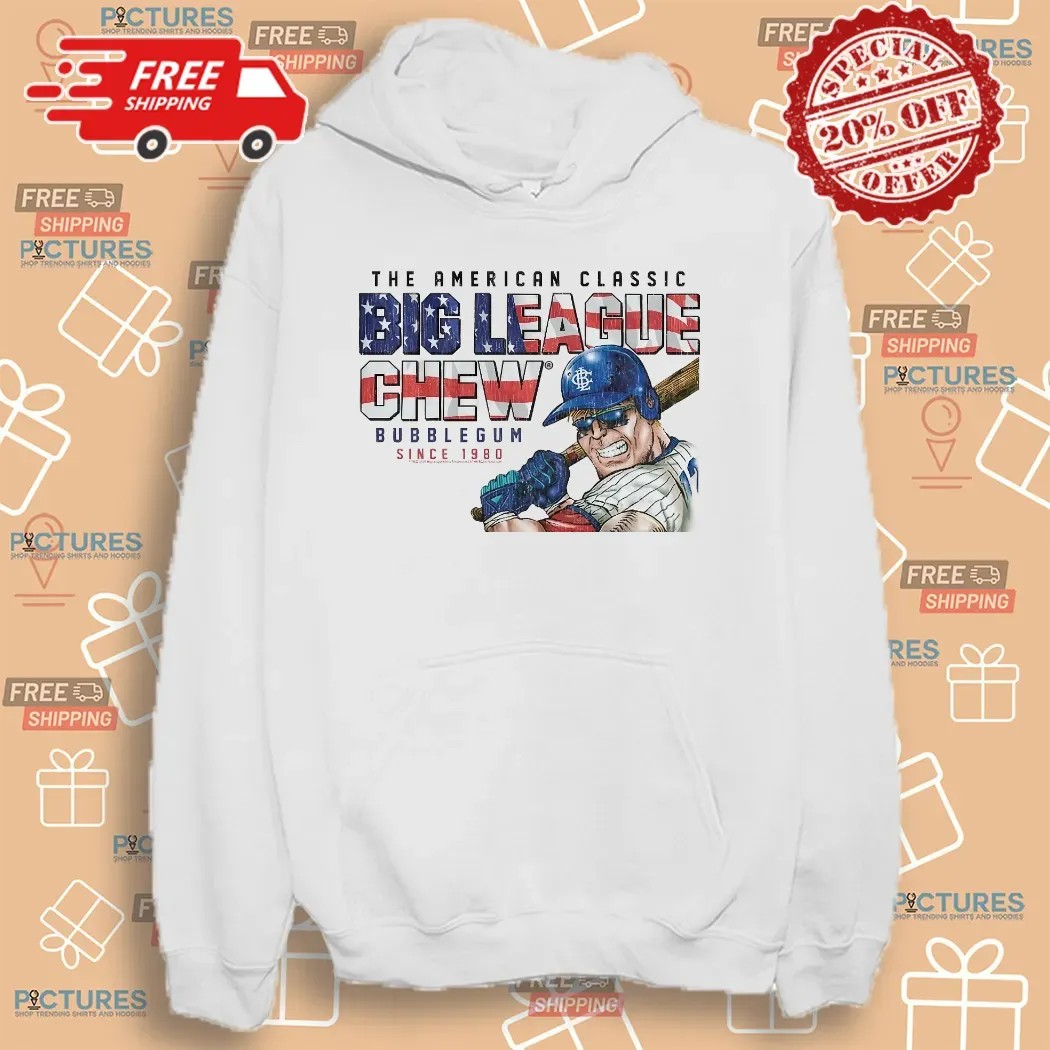 The American Classic Big League Chew Bubble Gum Since 1980 Baseball Player T Shirt