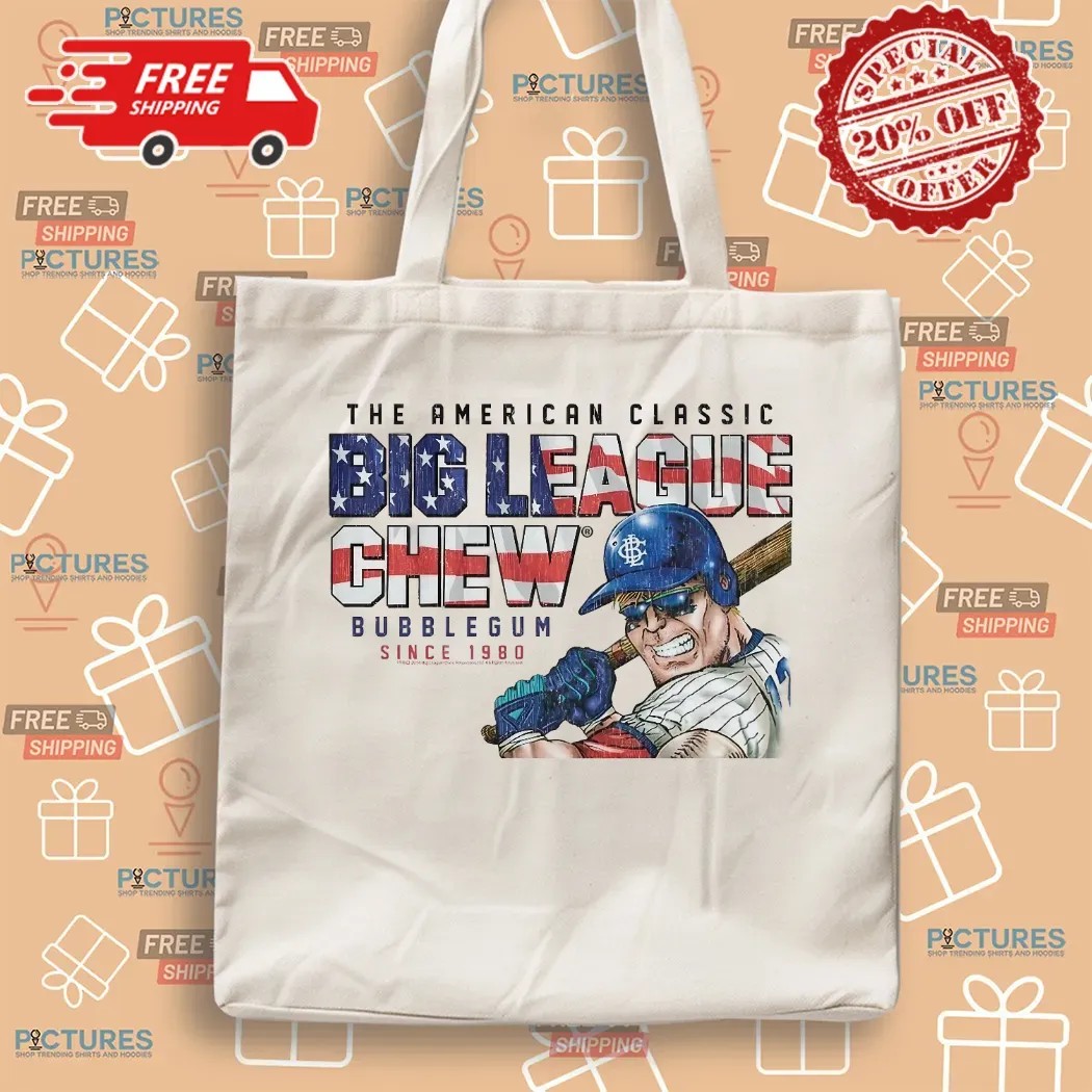 The American Classic Big League Chew Bubble Gum Since 1980 Baseball Player T Shirt