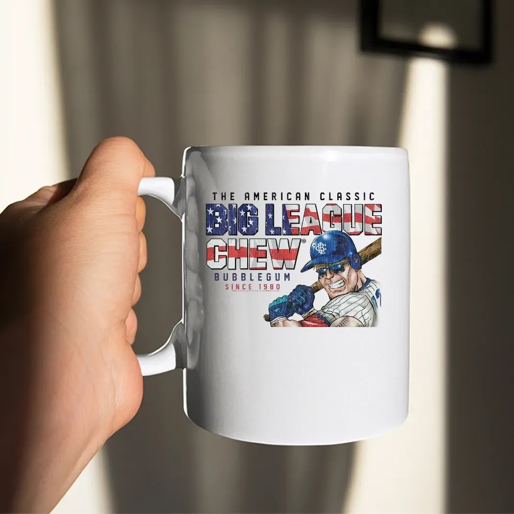 The American Classic Big League Chew Bubble Gum Since 1980 Baseball Player T Shirt