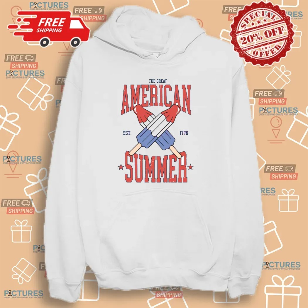 The Great American Summer 4th Of July Ice Cream Est 1776 T Shirt