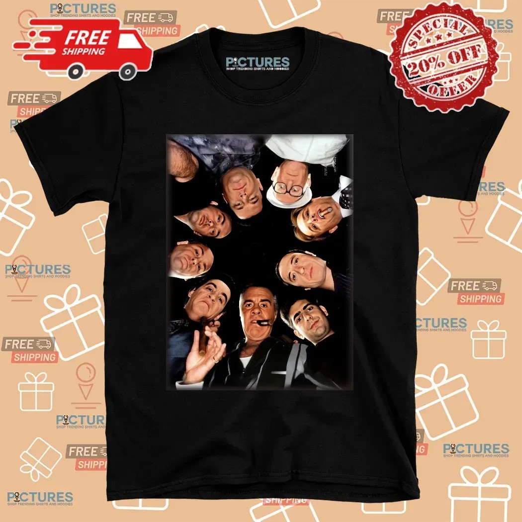 The Sopranos Crew Circle Look Down Meme Vintage Poster T Shirt