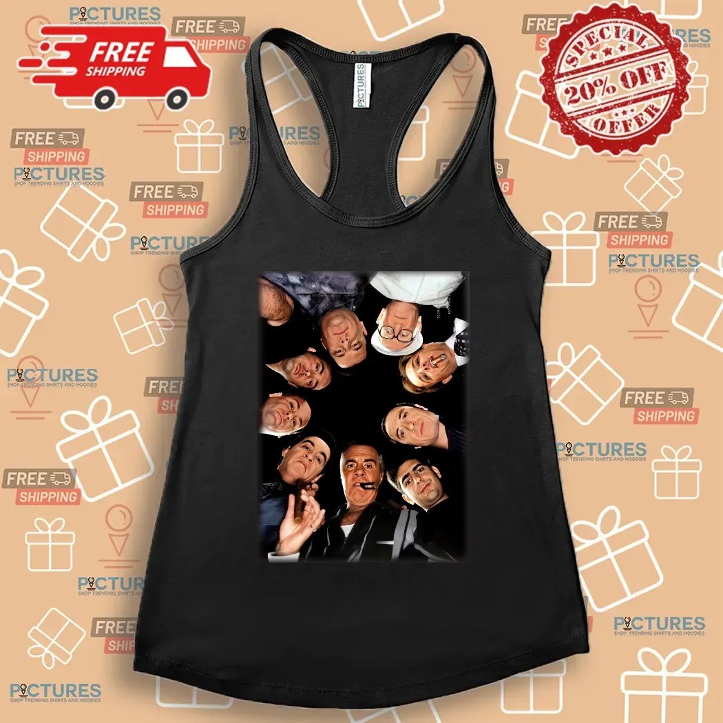 The Sopranos Crew Circle Look Down Meme Vintage Poster T Shirt