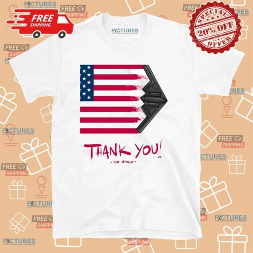 The World American Airstrike Thank You T Shirt