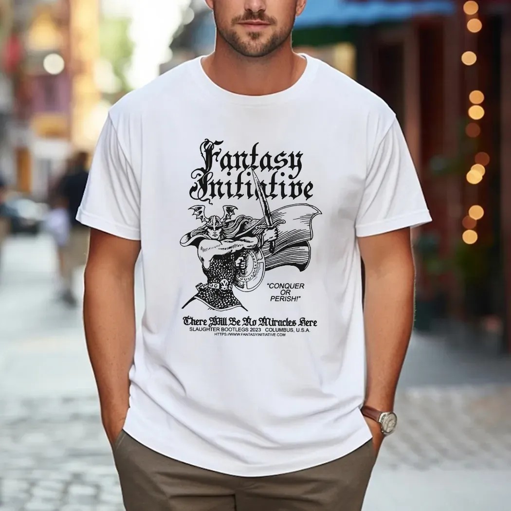 There Will Be No Miracles Here Conquer or Perish Viking Warrior T Shirt