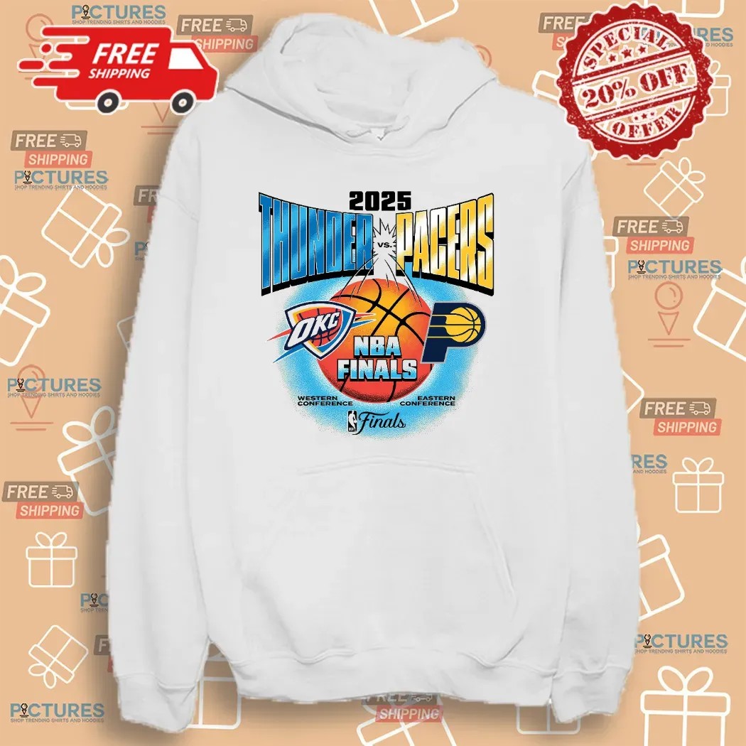 Thunder Vs Indiana Pacers 2025 Nba Finals Vintage Matchup Eastern Western Conference T Shirt