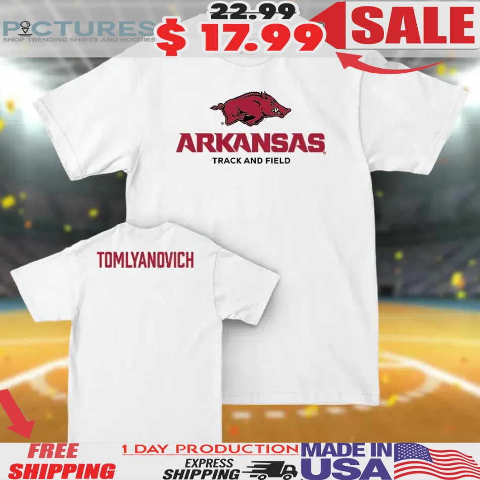 Tomlyanovich Arkansas Razorbacks Track And Field T Shirt