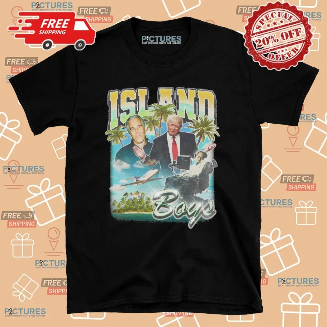 Trump Stephen Hawking Island Boys T Shirt