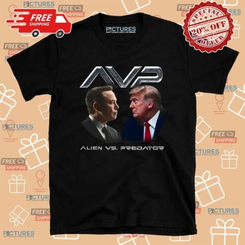 Trump vs Elon AVP Alien vs Predator T Shirt