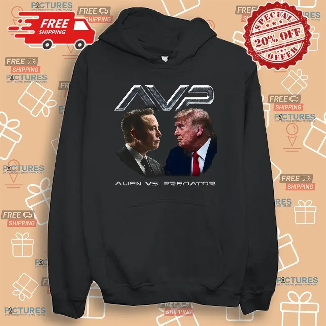 Trump vs Elon AVP Alien vs Predator T Shirt Trump vs Elon AVP Alien vs Predator T Shirt