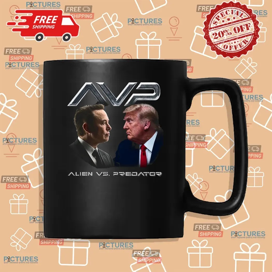 Trump vs Elon AVP Alien vs Predator T Shirt Trump vs Elon AVP Alien vs Predator T Shirt