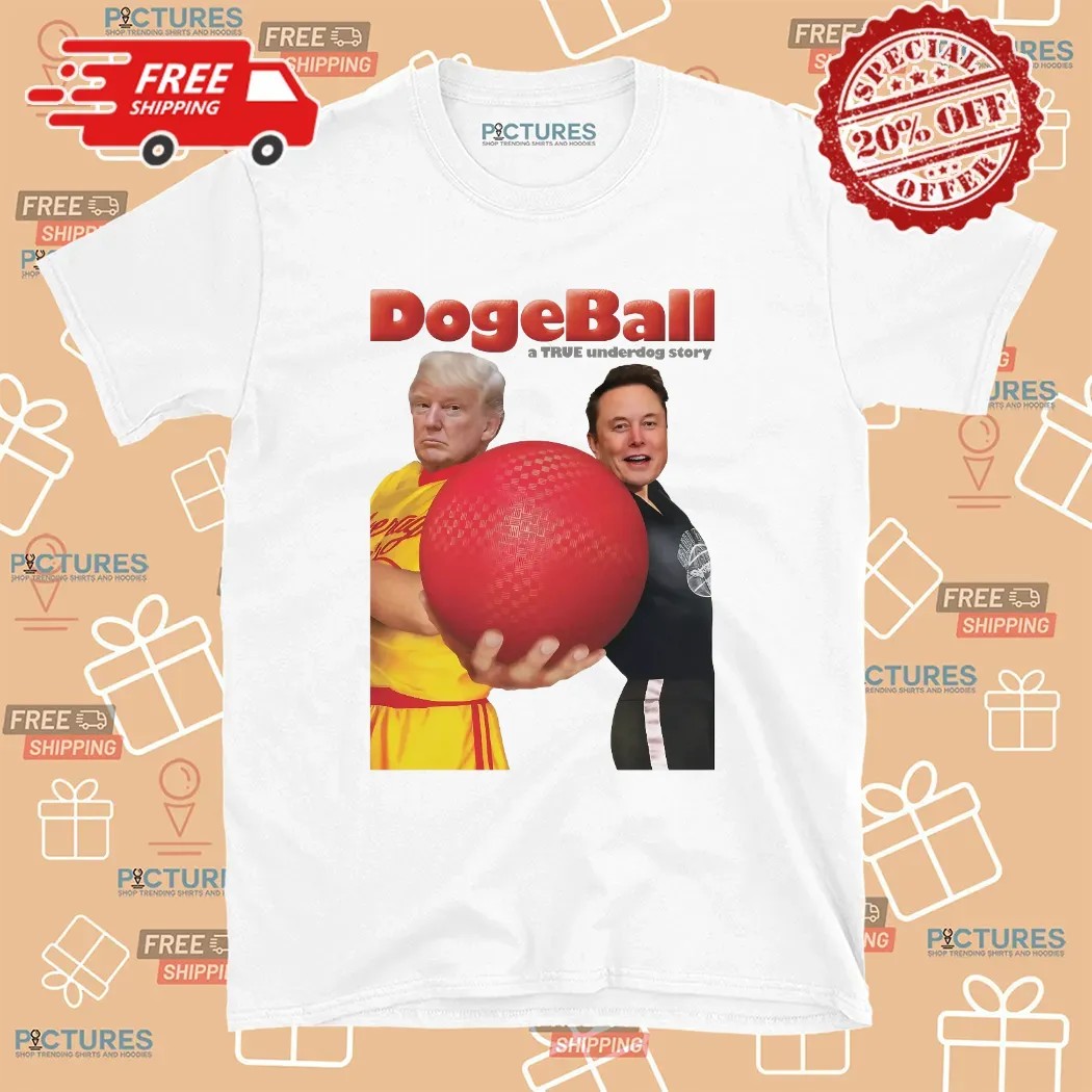 Trump vs Elon DodgeBall A True Underdog Story Meme T Shirt