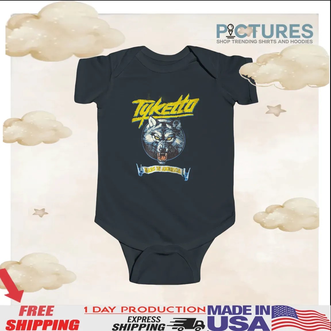 Tyketto Made In America 1995 Hard Rock Glam Metal Band European Tour T Shirt Tyketto Made In America 1995 Hard Rock Glam Metal Band European Tour T Shirt